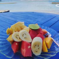 Fruit salad at Puri Oka Beach Bungalows in Manggis
