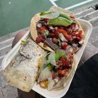   at Tacos Los Peches in Flores