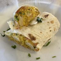 Ocho burrito vegan style  at Taco Ocho in Richardson