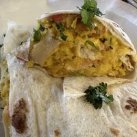 Ocho burrito vegan style  at Taco Ocho in Richardson