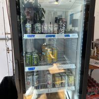 bottled alcoholic drinks  at Blunt Pretzels in Swannanoa