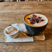 Vegan black forest hot chocolate at Tokyo Star in Scarborough