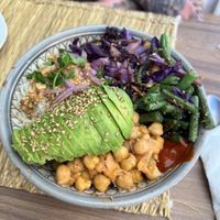 Day special, rice bowl with no egg.   at Le Acai Cafe in Tamraght