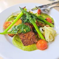 The main course - so delicious! at Ravintola Toivo in Paimio
