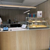 Counter with pastries, local tea selection, etc.  at Bridge & Tunnel Coffee - Cafe & Roastery in Asheville