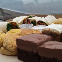 Afternoon tea with a view 💚🌱 at The Good Apple Cafe in Sunderland