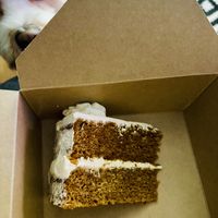 Even my dog wanted in on the cake!   at The Good Apple Cafe in Sunderland