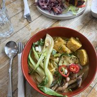 Odon noodle curry   at The Good Apple Cafe in Sunderland