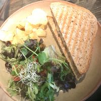 Vegan cheese and onion toastie at The Good Apple Cafe in Sunderland