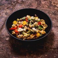 Verduras asadas con fetuchini   at Tierra Restaurante  in Sucre