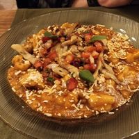 gnocchi in smoked lentil bolognese sauce. yummy! at Tierra Restaurante  in Sucre