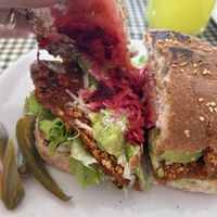 Torta de milanesa   at Bocaflor in Chihuahua