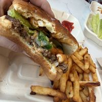 Jalepeño burger  at RĀW Superfood Café in Sacramento