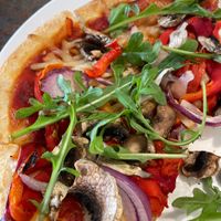 Vegan pizzaa  at Bridgetown Hotel in Bridgetown