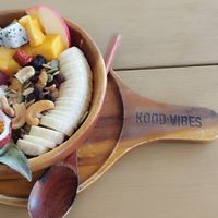 Mango smoothie bowl at Kood Vibes  in Koh Kut