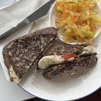 tomate-mozarella-basilikum sandwich  at Metta in Munich