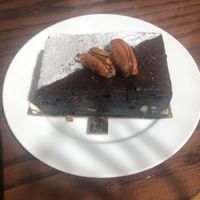 The vegan brownie   at Fifth Street Cafe in Abu Dhabi