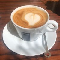 Lavazza soya milk cappuccino   at Fifth Street Cafe in Abu Dhabi