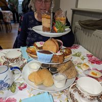 Heart shaped vegan scones! at The Animal Rescue Vintage Tea Room @ Heath - Pop-up in Chesterfield