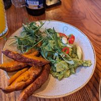 Sweet potato with avocado at Porter Brook in Sheffield