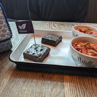 Vegan afternoon tea sweet selection at Revolution in Sheffield