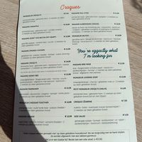 Menu croques at Madame Croqu'o in Kortrijk