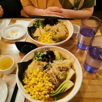 Vegetable curry ramen with tofu and rice noodles at Koichi Ramen in Ottawa