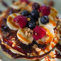 Pancakes at Anguilla Surf Café in Melides