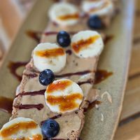 Peanut butter toast at Anguilla Surf Café in Melides