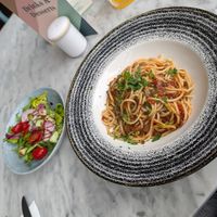 Lentil ragu with salad at Bella Italia - St. Paul's Pl in Sheffield