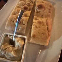 Foccia with bean dip   at Pinoli in Minneapolis