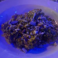 Spiced Broccoli with almonds  at Indish in Lusaka