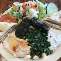 Veggie Sampler at Greek Kouzina at Greek Kouzina in Pittsboro