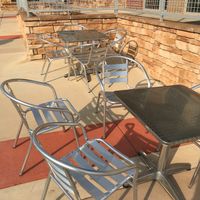 Outdoor seating at Greek Kouzina at Greek Kouzina in Pittsboro