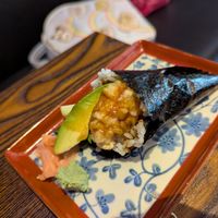 Prawn and avocado California roll at Hikari  in Chepstow
