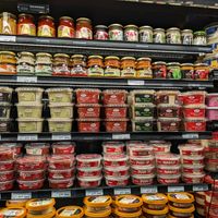 Hummus and dips at Grove Kosher Market in Fort Lauderdale