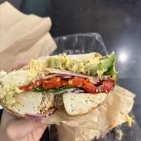 The everything Mediterranean   at Liberty Bagels - 5th Ave in New York City