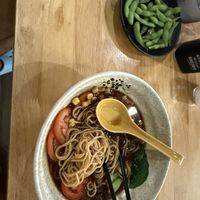 Edamame and Tomato Ramen  at Lust Ramen  in Bangkok