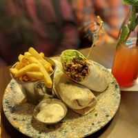 Wrap mit Pommes at TWO SIX NINE in Frankfurt