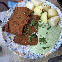 Schnitzel mit Grie Soß 🤗  at 269 Two Six Nine in Frankfurt