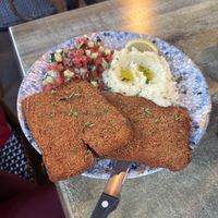 Schnitzel with mashed potatoes  at 269 Two Six Nine in Frankfurt