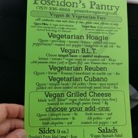 Awesome menu! at Poseidon's Pantry in Chincoteague