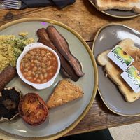 The vegan breakfast   at Em's Den in Hunstanton