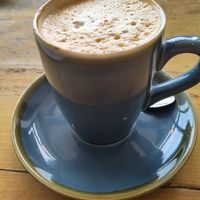 Almond latte at Em's Den in Hunstanton