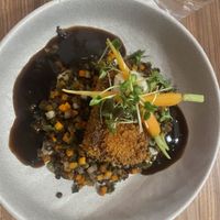 Tofu with selleri and lentils   at Blattgold in Hamburg