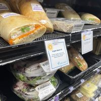 Vegan ready made meals   at Syracuse Cooperative Market in Syracuse