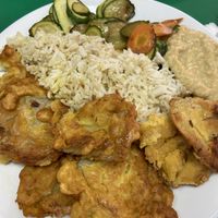 Number 6:oyster muchrooms fried in chickpea flour at Vege Fast Food in Split