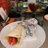 Falafel wrap, really big and filling at Vege Fast Food in Split