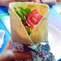 Seitan burrito at Vege Fast Food in Split