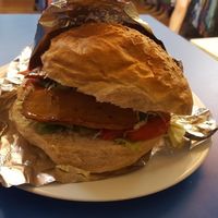 seitan burger for 30 kn  at Vege Fast Food in Split